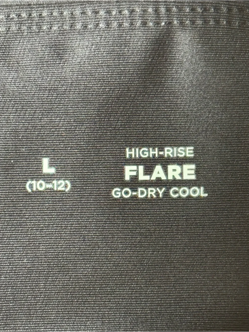 Old Navy High-Waisted PowerSoft Flare-Leg Performance Leggings girls Sz L NEW